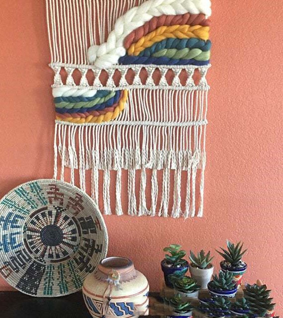 Colorful Macrame Tapestry Hotel Decorations