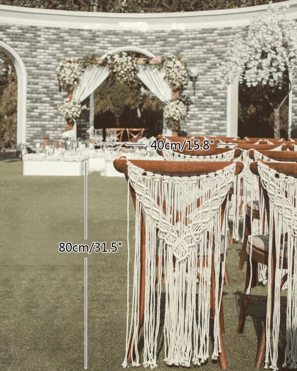 Bohemian Macrame Wedding Backdrop Decoration