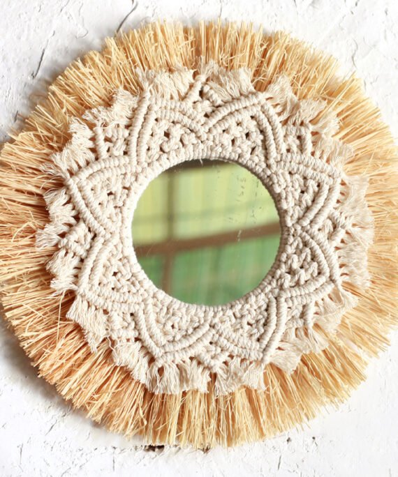 Macrame Mirror Wall Decoration