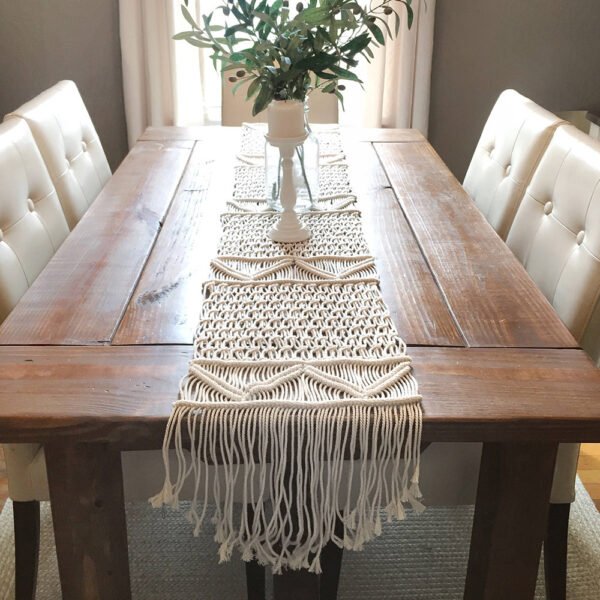 Handwoven Macrame table runner