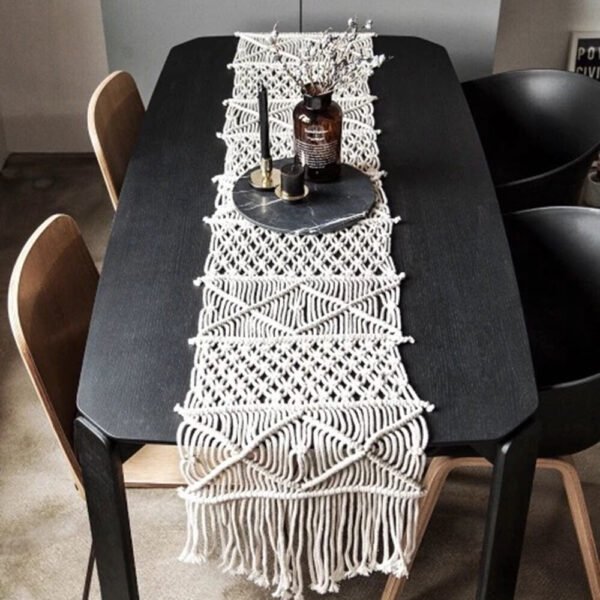 Handwoven Macrame table runner