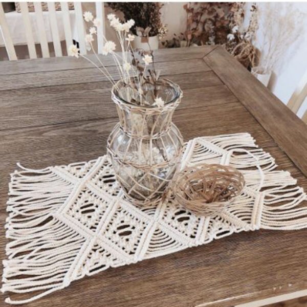 Nordic Woven Macrame Tablecloth