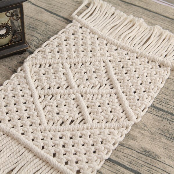 macrame table runner