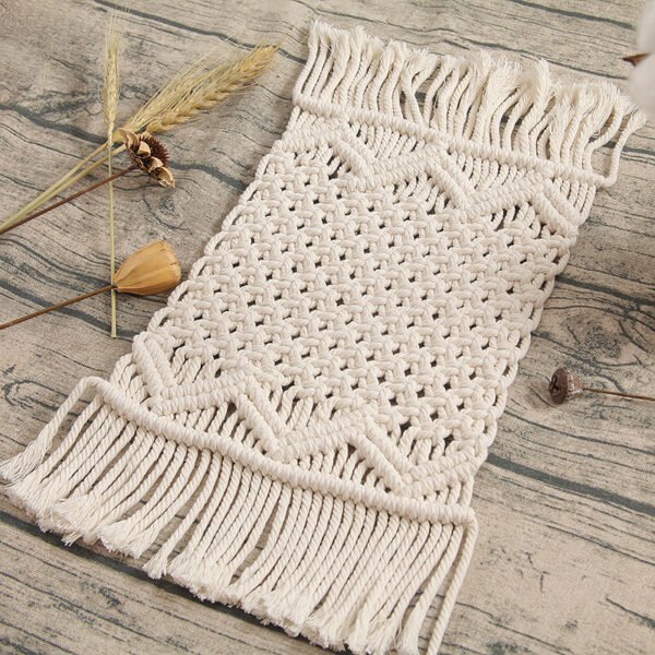 macrame table runner