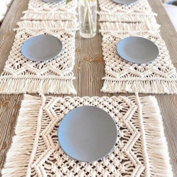 Nordic Woven Macrame Tablecloth