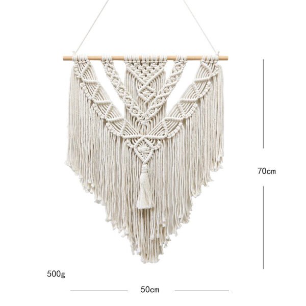 Hand-woven Background Macrame Tapestry