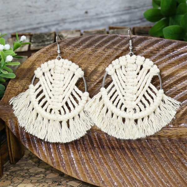 Bohemian Macrame Earrings Handmade