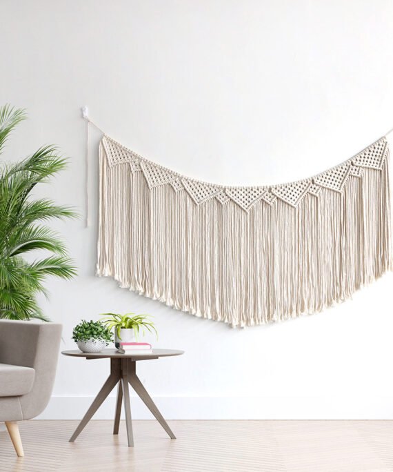 Hand-woven Macrame Tapestry