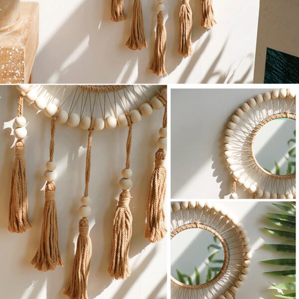 Macrame Wooden Bead Tapestry