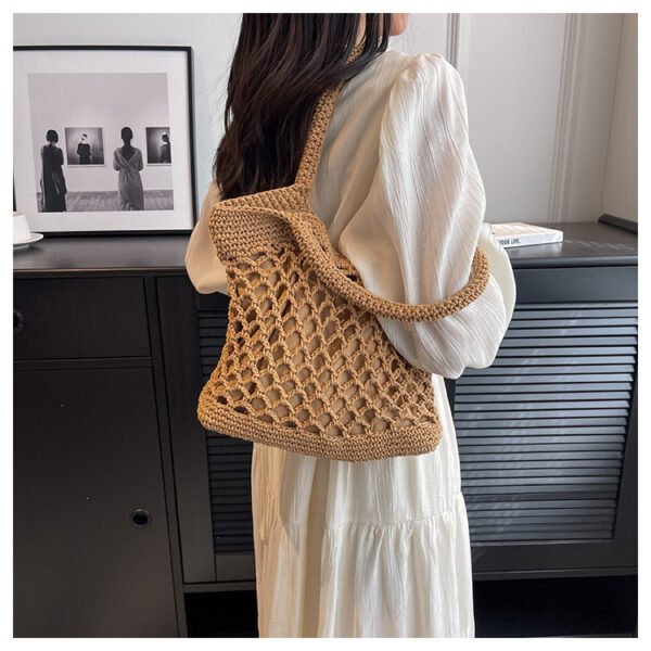 Women's Fashion Casual Weaving Hollow Shoulder Bag