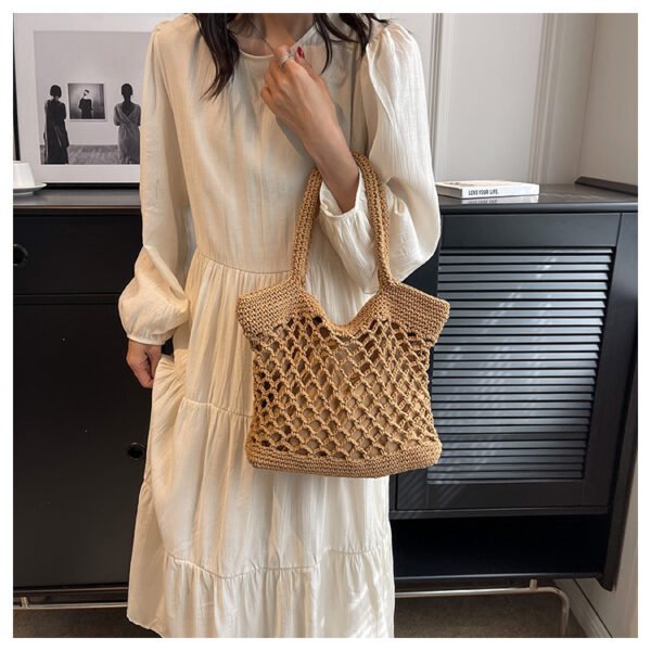 Women's Fashion Casual Weaving Hollow Shoulder Bag