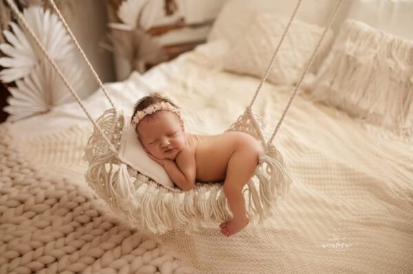 Photography Props Crib Macrame Hammock