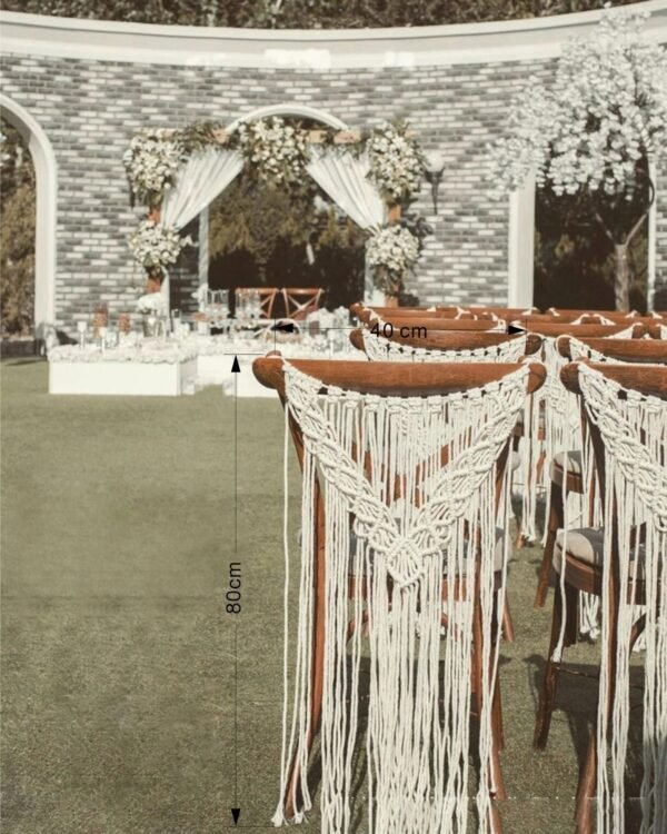 Bohemian Macrame Wedding Backdrop Decoration