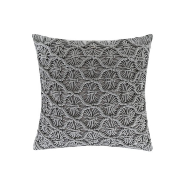 Knitted bedroom Macrame pillow