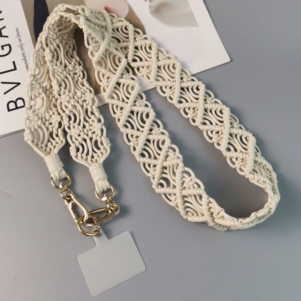 Macrame phone holder