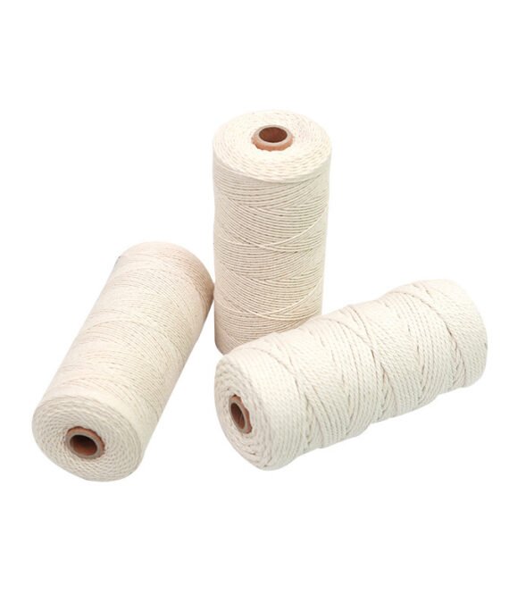 White decorative cotton cord