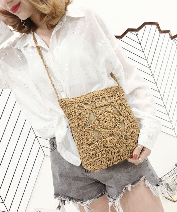 Woven Hollow Beach Bag