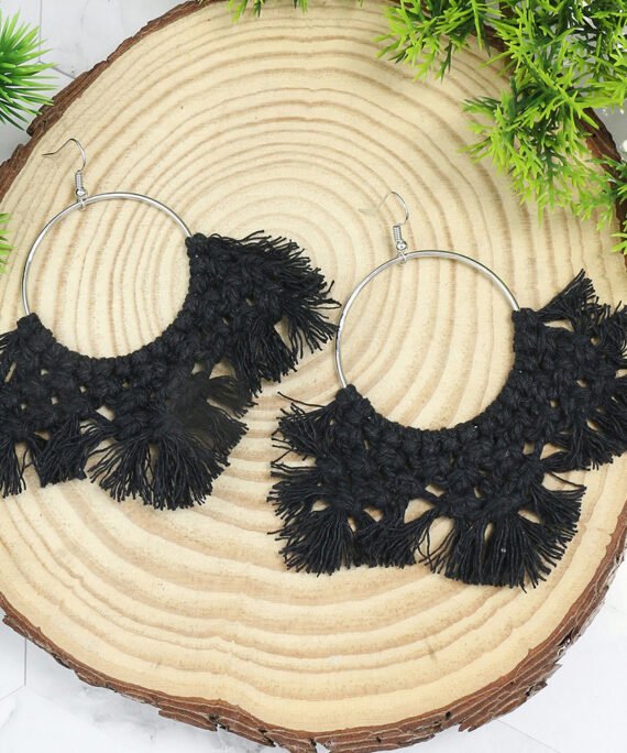 Tassel Handmade Macrame Earrings