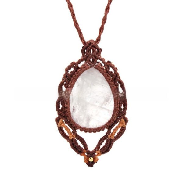 Water Drop Hand-woven Adjustable Pendant Macrame Necklace