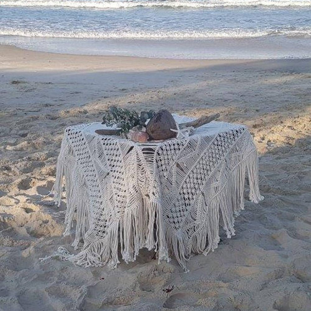 Macrame Table Runner Decorative Tablecloth - Boho Macrames