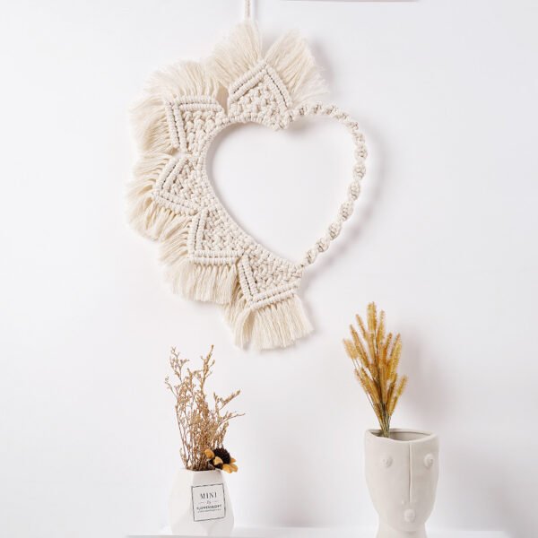 Macrame mirror Nordic Style Hand-woven Tapestry