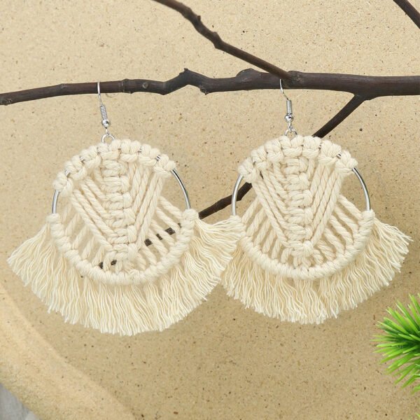 Bohemian Macrame Earrings Handmade