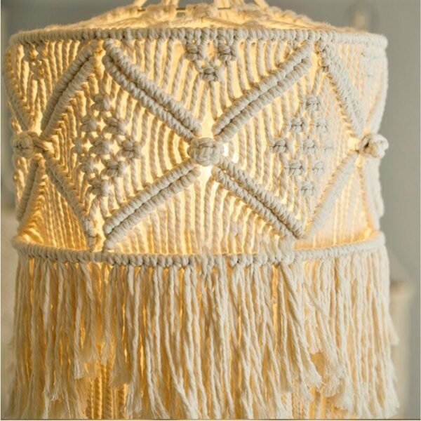 Handmade Woven Macrame Lampshade