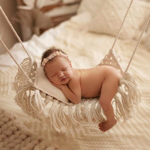 Photography Props Crib Macrame Hammock