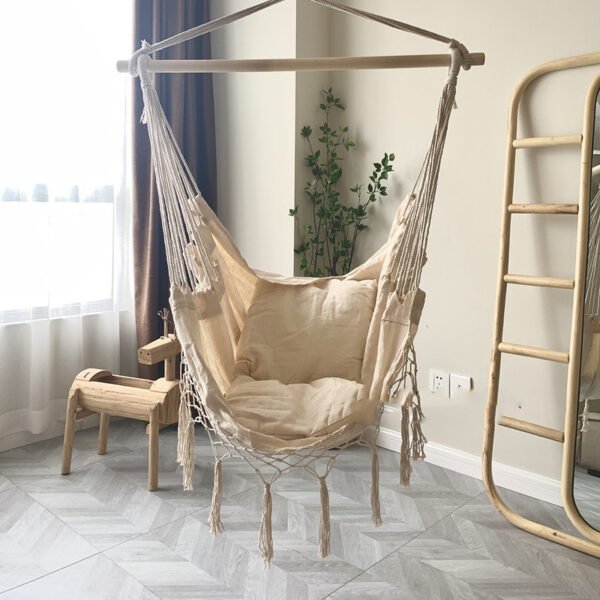 Macrame hammock chair