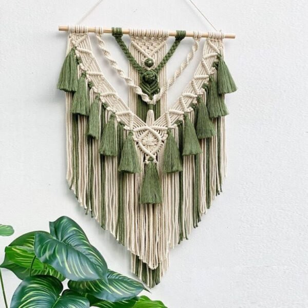 Hand-woven Macrame Tapestry