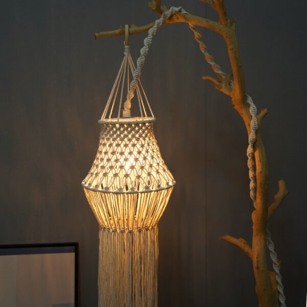 Bohemian Hand-woven Macrame Lampshade