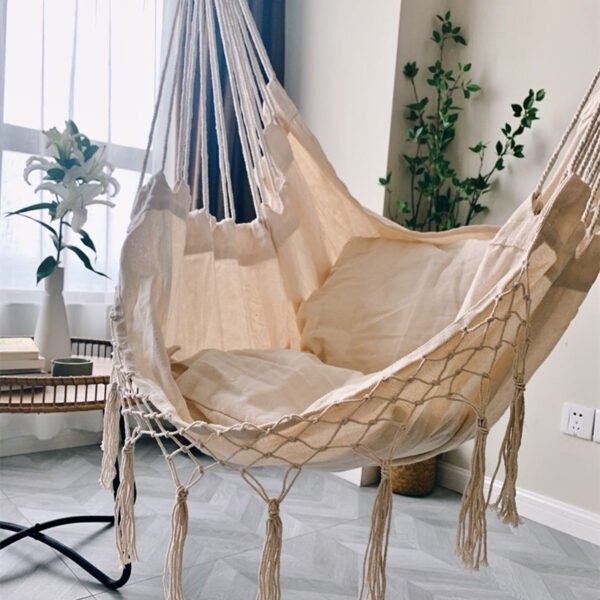 Macrame hammock chair