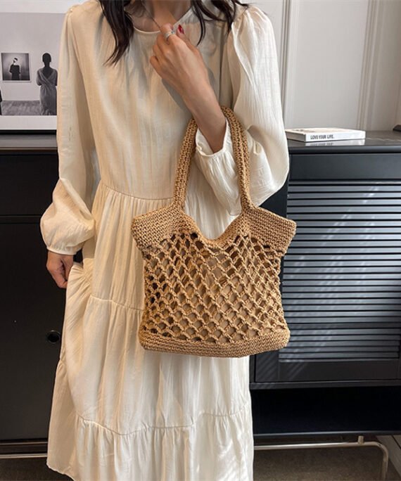 Casual Weaving Hollow Shoulder Bag