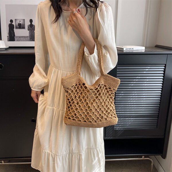 Casual Weaving Hollow Shoulder Bag