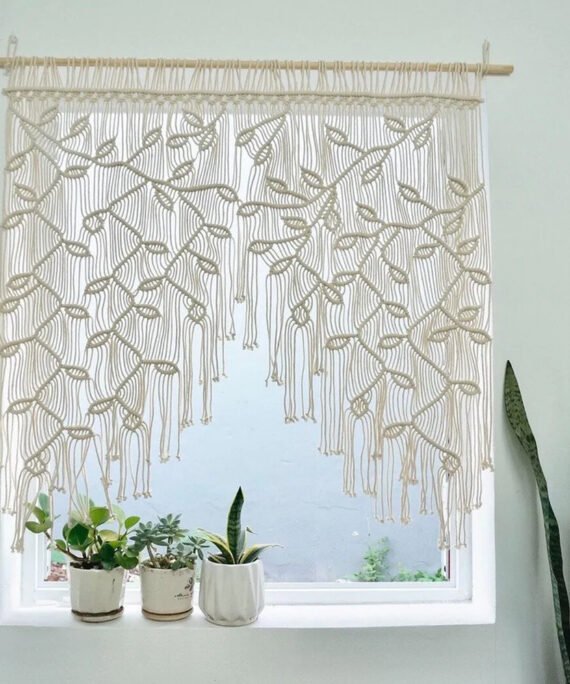 Room Decor Hand Woven Tapestry Wall Curtains