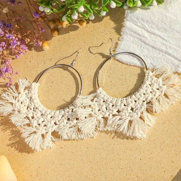 Bohemian Macrame Earrings Handmade