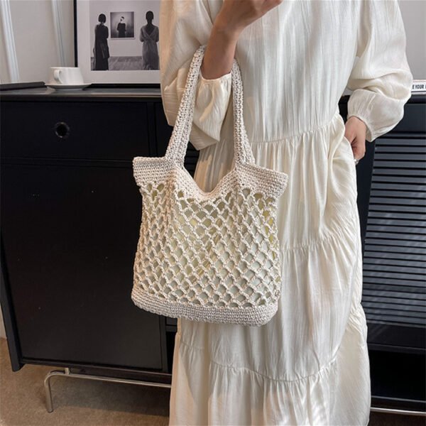 Women's Fashion Casual Weaving Hollow Shoulder Bag