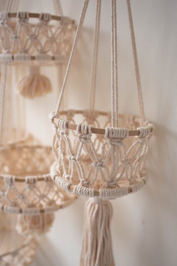 Macrame Three layer Vegetable Basket