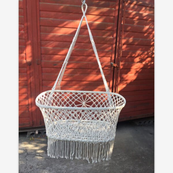 macrame baby hammock