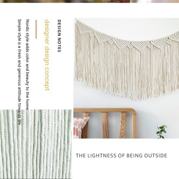 Hand-woven Macrame Tapestry