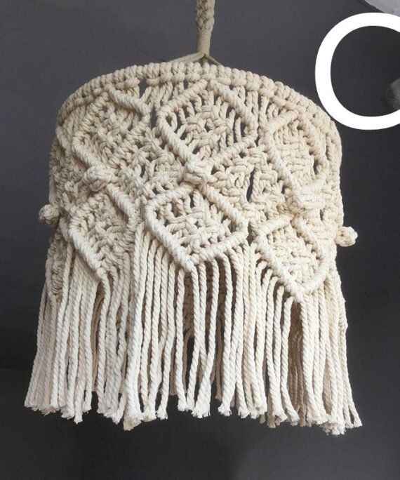 macrame lampshade