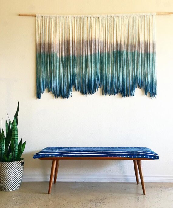 Bohemian Handmade Woven Dyed Tapestry