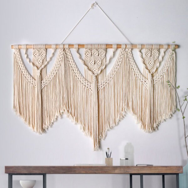 Hand-woven Macrame Tapestry Door Curtain