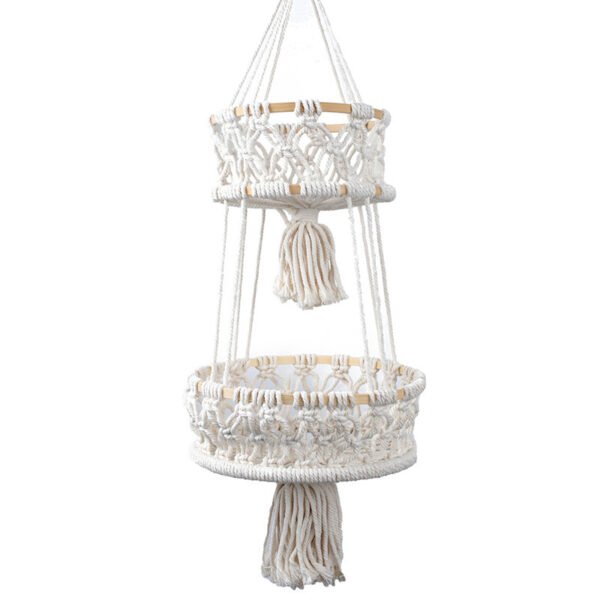 Macrame Three layer Vegetable Basket