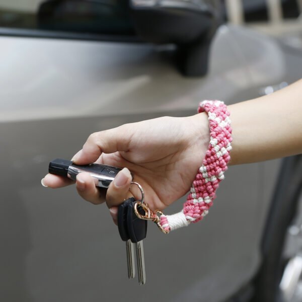 Hand-woven Macrame Keychain