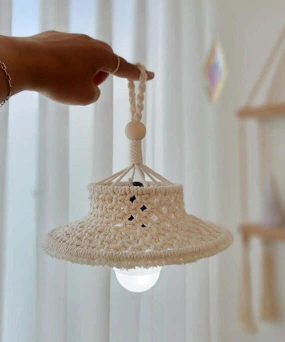 light shade Braided Chandelier