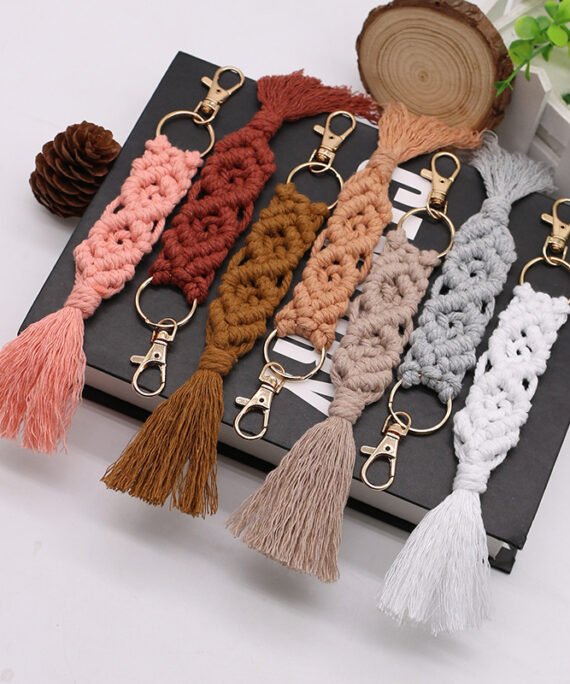 Macrame keychaine Cotton String