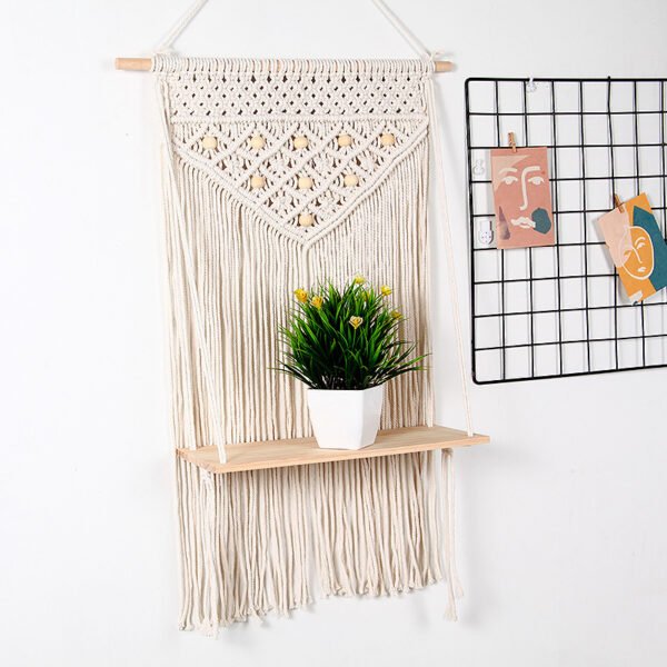 Macrame plant hanger Knitted Thread