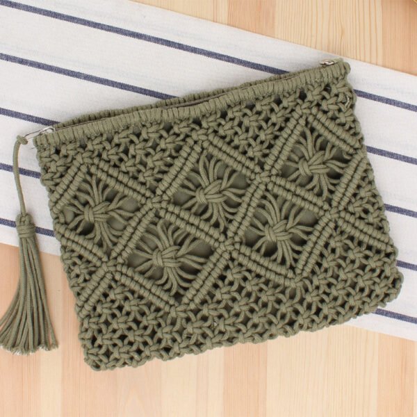 macrame clutch