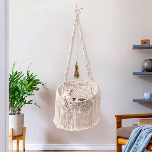 Macrame cat swing Nordic Bohemian